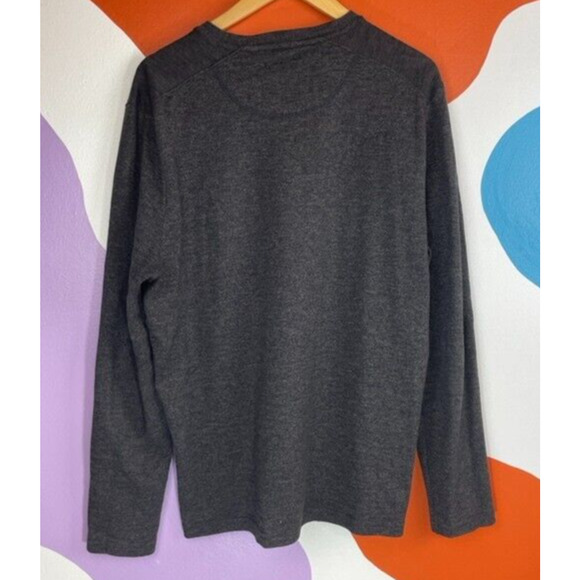 Vince Camuto Long Sweater Mens Large Gray Crew Neck Classic Basic Viscose Cotton - Picture 2 of 7